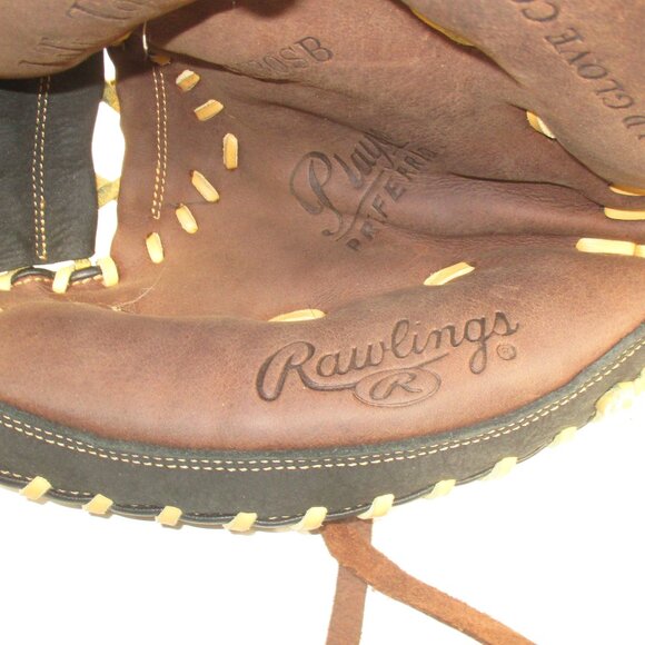 Rawlings RCM30SB Players Preferred Baseball Catchers Glove RHT Brown Leather - Picture 6 of 10